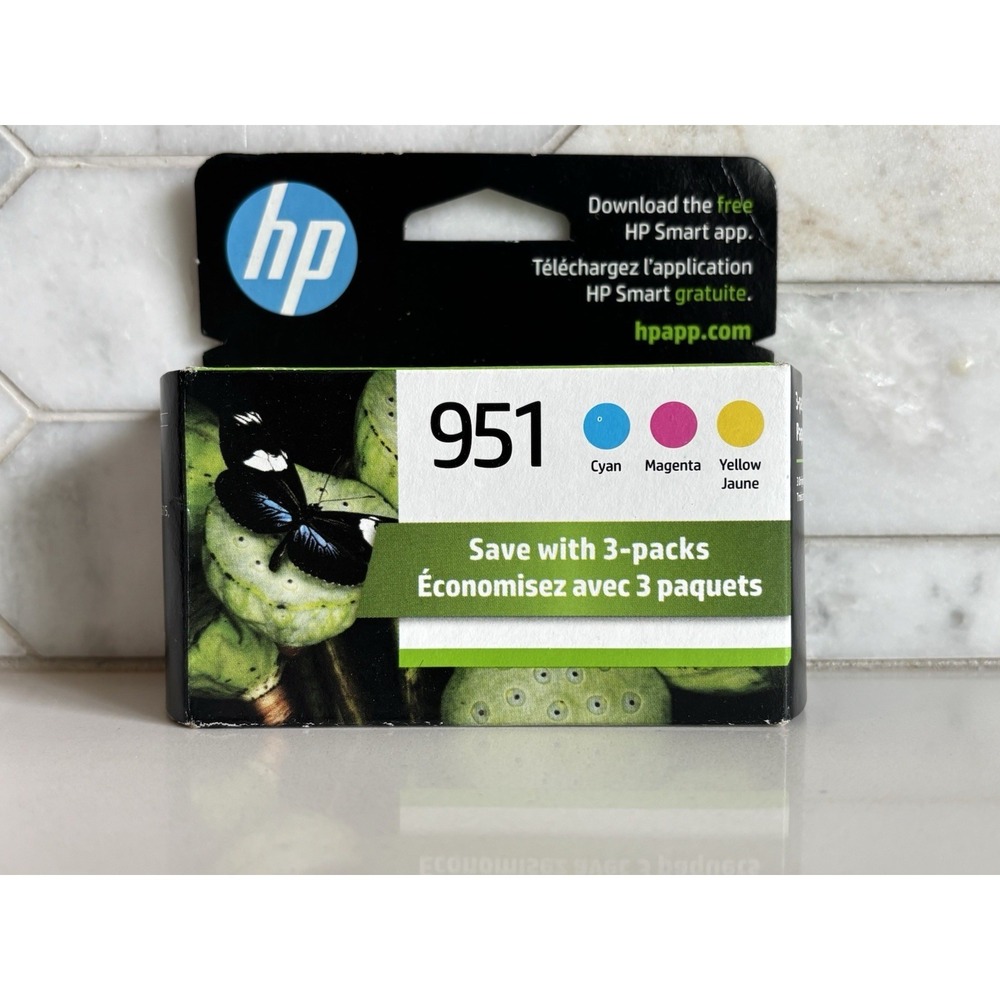 Genuine HP 951 Tri-Color OEM Ink Cyan Magenta Yellow EXP 9/2026